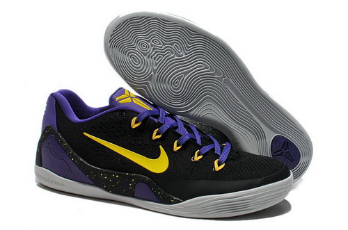 Mens Nike Zoom Kobe 9 Shoes Yellow Black Blue Grey Factory